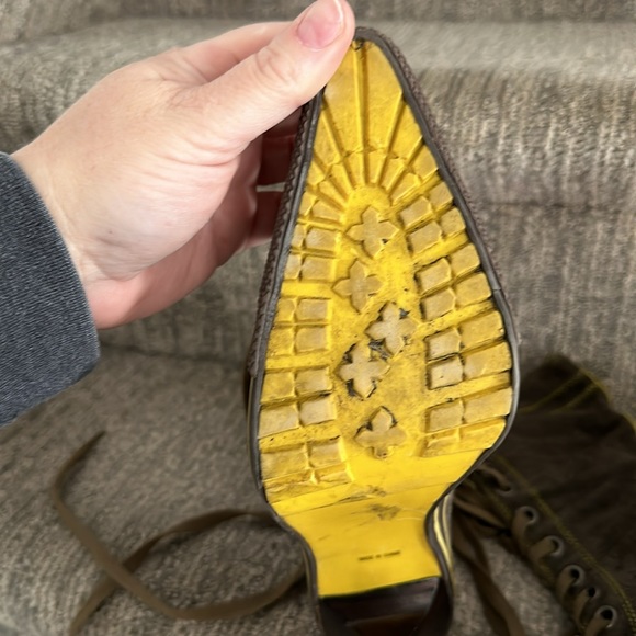 Rare suede STIL y2k high heel work boots 7.5 - Picture 10 of 16